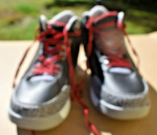 Boys High Top Shaquille O'Neal SHAQ Basketball Shoes Black Gray Size 6 very good