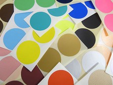 50mm Round Colour Code Stickers - Packs of 20 Coloured Circular Sticky Labels