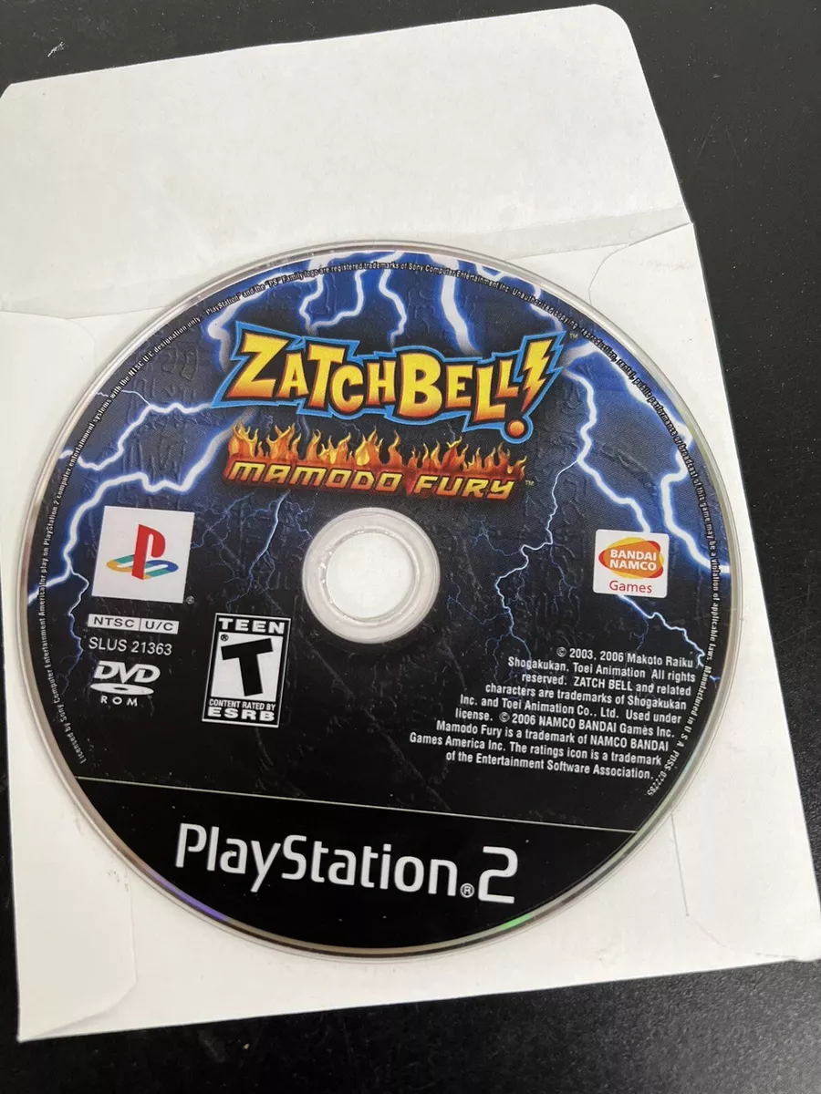 Zatch Bell Mamodo Fury Sony Playstation 2 Game