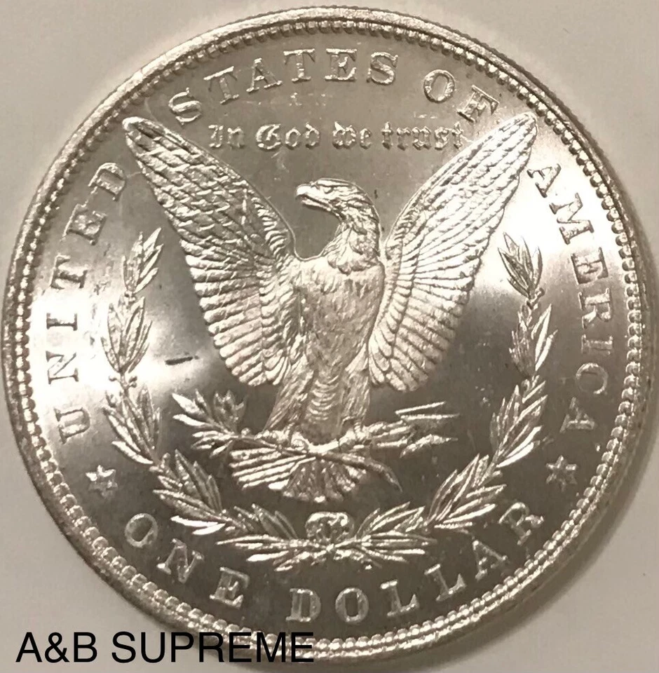 Morgan Dollar From OBW Roll Estate Hoard Choice-Gem Bu Uncirculated 90% Silver - Image 2 of 4