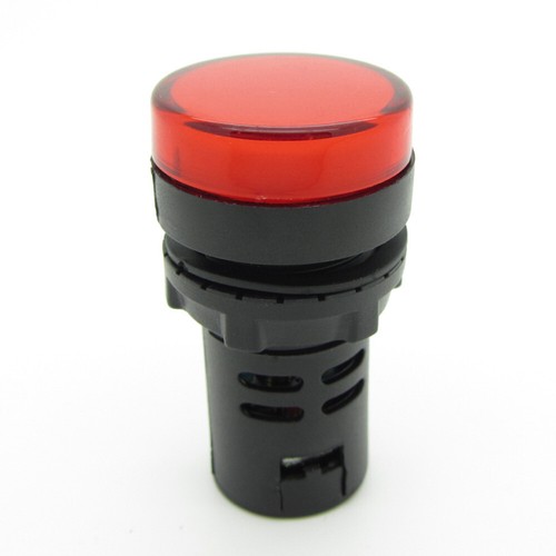 5 x Pure Red 22mm 0.87" 24VDC AC LED Indicator Light Power Signal Panel Lamp - Picture 7 of 9