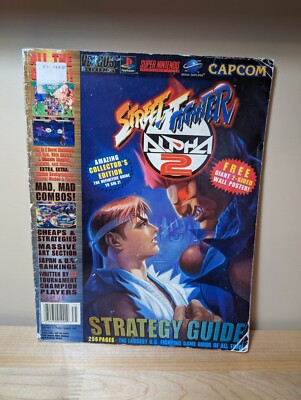 Street Fighter Alpha Versus Strategy Guide SNES Super Nintendo PS1 Sega  RARE