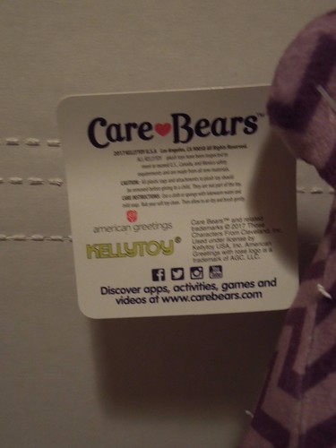 CARE BEAR PURPLE 13" PLUSH ZIG ZAGS KELLYTOY NWT SUGARLOAF RARE CARE BEARS - Picture 4 of 4