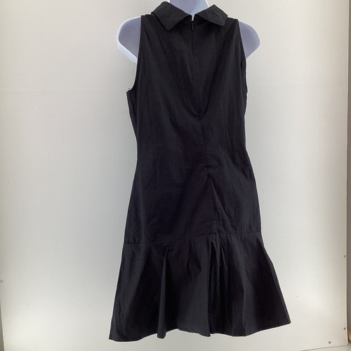 River Island Black Sleeveless Dress Size 8 Flared Hem Smart Office Party - Picture 4 of 11
