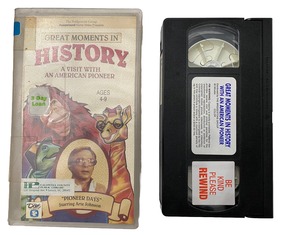 Vintage Children VHS Tape Library Rental Rare Dinosaurs History Evolution - Image 2 of 4