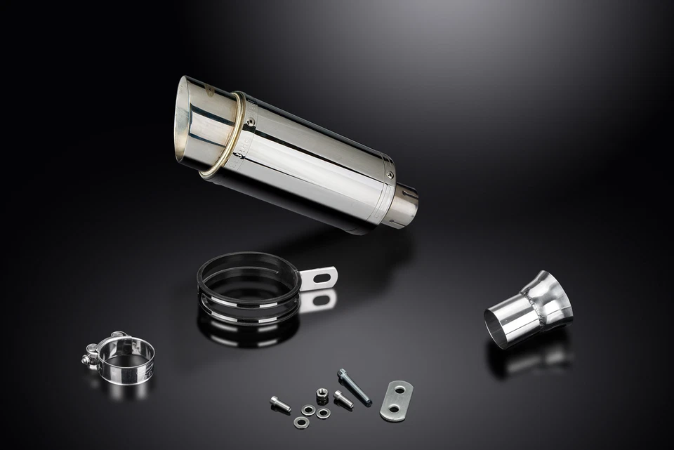 KTM 1290 Super Duke 2014-2019 Kit de silenciador de escape redondo de acero inoxidable de 8" sin cordones Foto 2 de 4