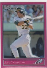 2019 Jose Canseco Leaf 1992 Style NATIONAL PINK HOLO /7 - #31 Oakland A's