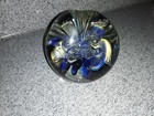 Robert Eickholt Blown Glass Paperweight Iridescent Bubbles Signed 1995 RV3 — photo 1