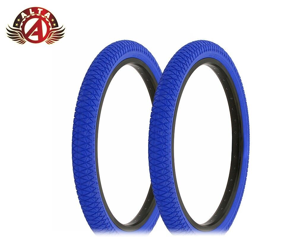 ALTALINE Bicycle TIRES 20" x 1.95" Blue X-PERFORMER STYLE (2) TIRES BMX TIRE