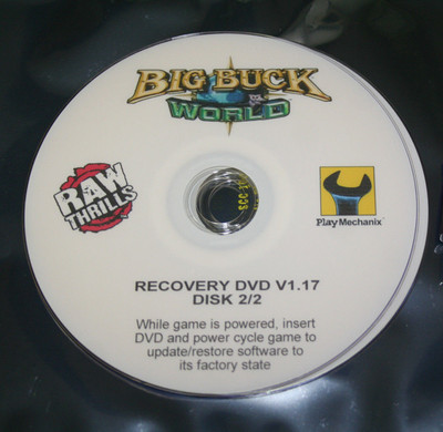 BIG BUCK HUNTER WORLD RAW THRILLS  RECOVERY DISK DVD SET V1.17