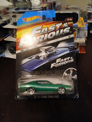 Hot Wheels - '72 Ford Gran Torino Sport (Metalflake Green) [Wal-Mart Exclusive]