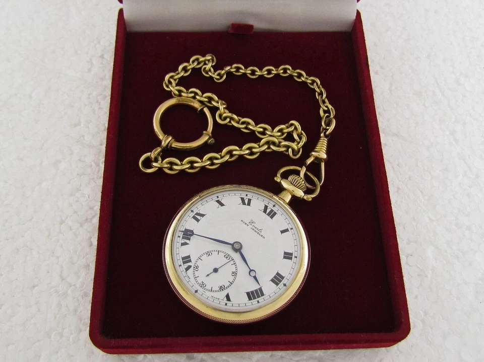 Reloj Bolsillo Omega Cronómetro SÚPER RARO Antiguo Suizo Hermoso Art Deco Dorado Foto 2 de 4