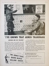 1939 AD(XG8)~AMERICAN ROLLING MILL CO. MIDDLETOWN, OHIO. ARMCO SHEET METALS