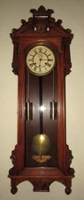Antique Ansonia "Prompt" Weights Driven Regulator Wall Clock 8-Day