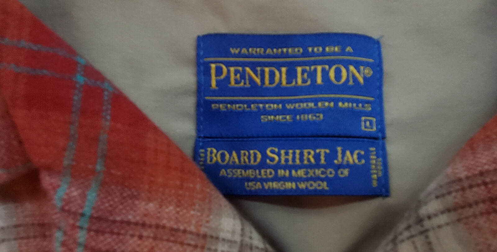 PENDLETON Wool Shacket Board Shirt Jacket Loop Co… - image 3