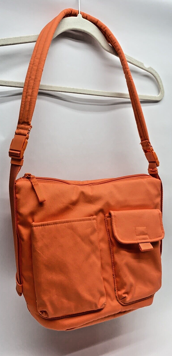 Vera Bradley Orange Floral Bell Pepper Utility Bucket Crossbody