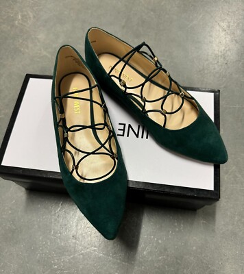 Nine West Okfineo Green Suede Pointy Toe Ballet Flats Women's Shoes | eBay Nine West Okfineo Green Suede Pointy Toe Ballet Flats Women's Shoes | eBay