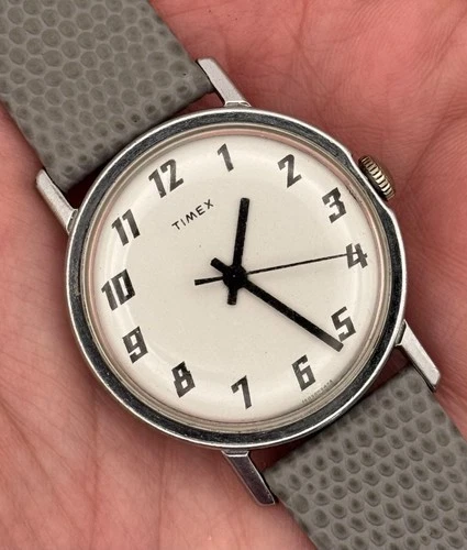 1974 Vintage Timex Men's Mercury Manual Watch w/New Band - RUNS WELL - READ!