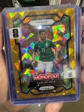 2026 Panini Prizm FIFA World Cup Cards #53 Carlos Vela – Mexico, Yellow