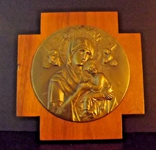 Our Mother of Perpetual Succor Mounted 4" Medallion - Christian  Religious Items