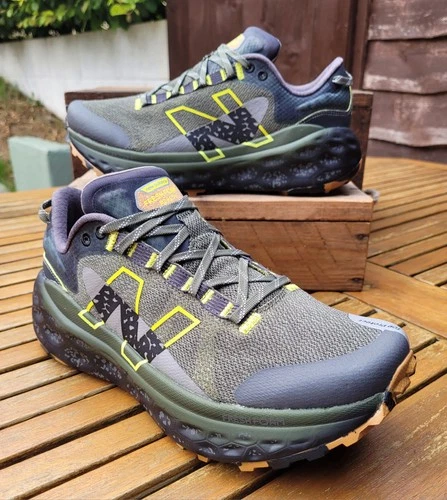 New Balance Fresh Foam More Trail V2 Running Shoes, Size 9, Green / Black /Grey