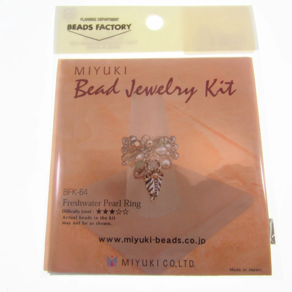 Kit de cuentas para hacer joyas hágalo usted mismo Miyuki anillo de perlas de agua dulce artesanía BFK-64 Foto 3 de 4