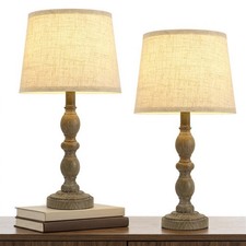 20.5" Table Lamps for Nightstand Set of 2, Farmhouse Lamps for Bedroom, Small...