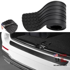 Car Rear Bumper Protector,Car Trunk Protection Strip,Rear Bumper Black-Round