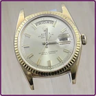 Ref 1803 WIDE-BOY 18K Yellow Gold Day-Date President Non Quick Set Pie-Pan Dial