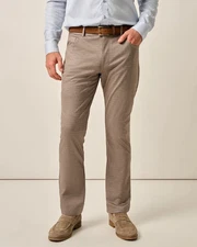 johnnie-O Stretch Knit 5-Pocket Pant - Santa Barbara Taupe Size 33W x 30L