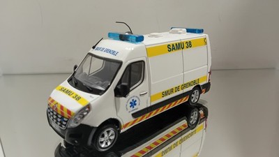 Eligor Renault Master Ambulance Samu Smur 38 Grenoble Near Mint