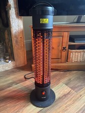 Bordeaux Tower Patio Outside Garden Gazebo Open Air Heater Radiator 1200W