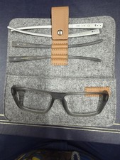 GERMANY Rodenstock Eyeglasses interchangeable Temples. A 155 Natural Horn Silver