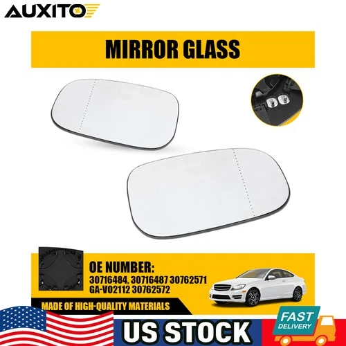 For Volvo S80 S40 C30 C70 S60 V70 Heated Door Mirror Glass Left and Right Side