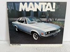 1973 Buick Opel Manta Sales Brochure Catalog Booklet Old Original