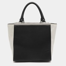 Borsa shopper MICHAEL Michael Kors Lana in pelle bianca e nera