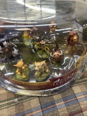 Disney Store The Lion King Deluxe Figurine Playset Boxed Simba Scar Timon