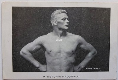 Nude Wrestler Kristjan Palusalu Olympic Winner in Berlin, Estonia PC | eBay