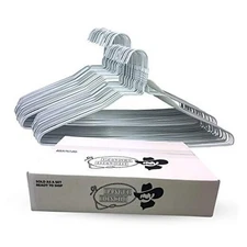 Wire Hangers - Metal Hangers in Bulk - 18 Inch Thin Standard Dry 100 White