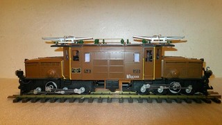 LGB Digital Brown RhB Electric Locomotive Crocodile with Sound LGB No. 23402