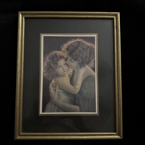 Vintage 1923 "The Love Endures" Braun und Bigelow Druck gerahmt und mattiert - Bild 1 von 3