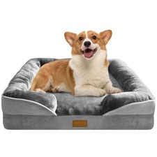 Orthopedic Dog Bed with Sides - Dog Sofa Beds for Medium Dogs, Supportive Foa...