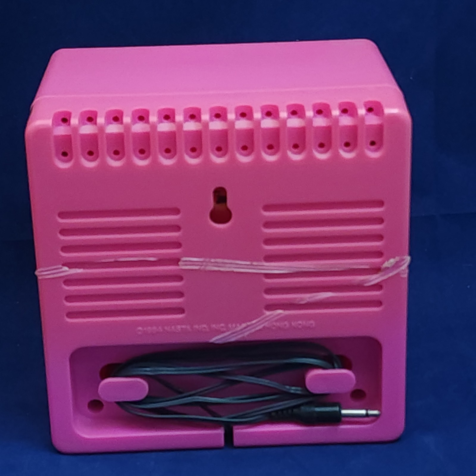 Barbie Radio System Pink Stereo 1984 with Matching Speakers Vintage lot of 3