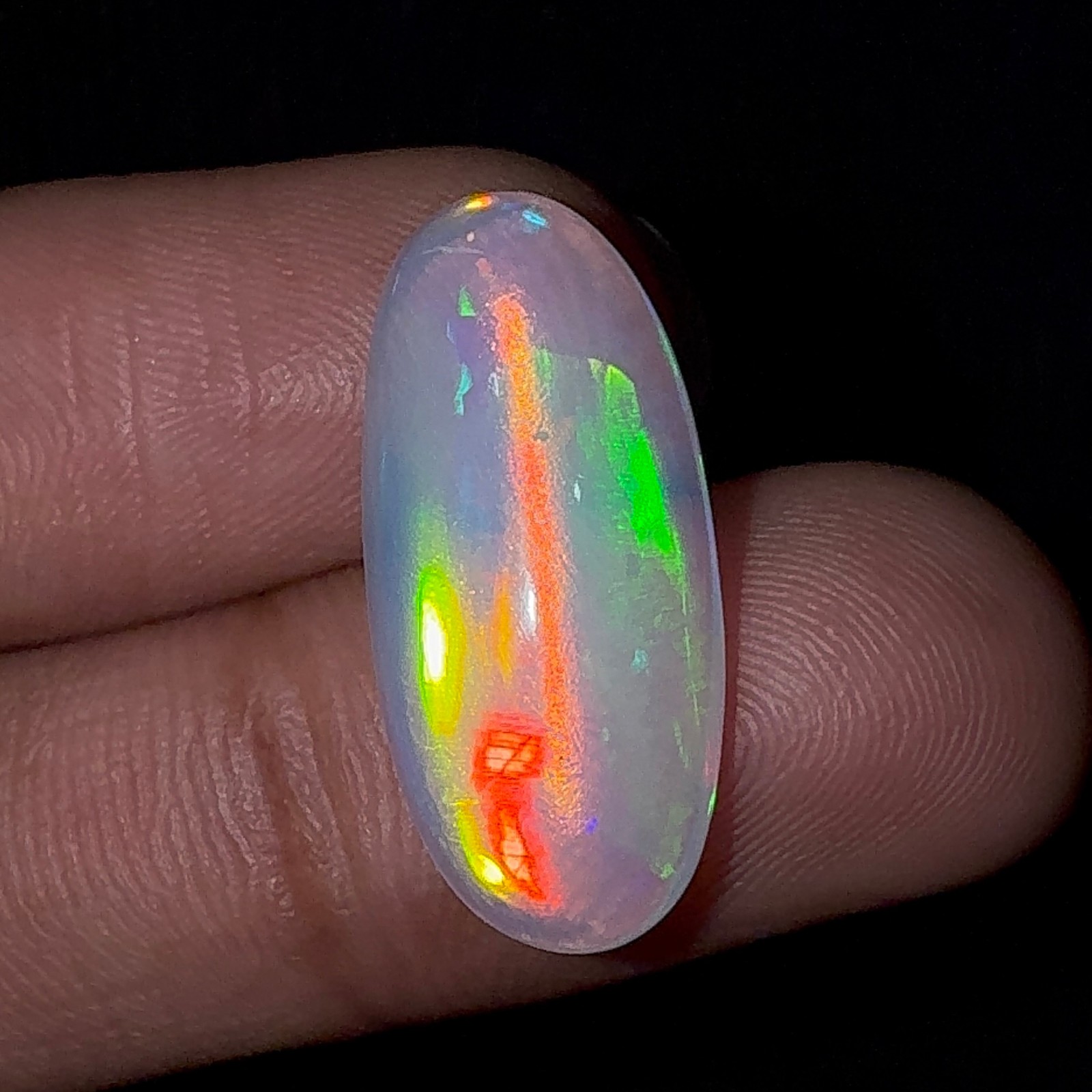 Natural Ethiopian Opal Cabochon 5.00 Carats AAA Grade Fire Opal Stone Welo Opal
