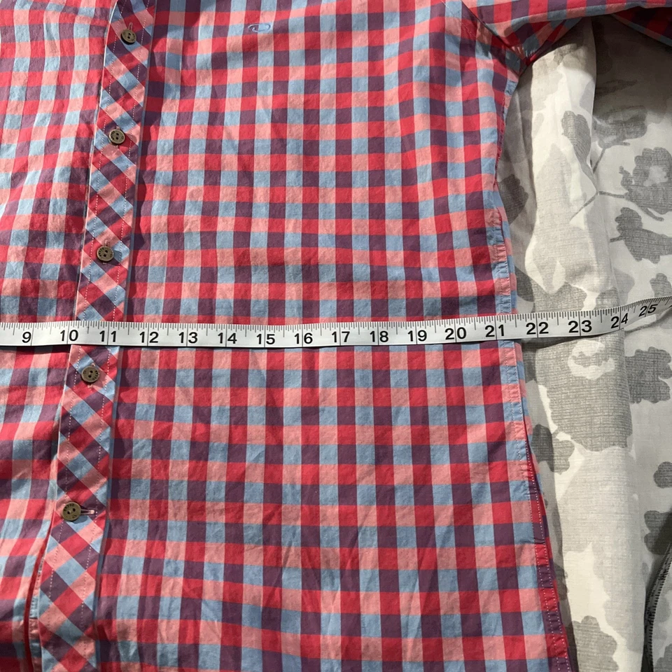 Camisa de vestir Oscar de La Renta para hombre manga larga a cuadros con botones talla grande Foto 3 de 4