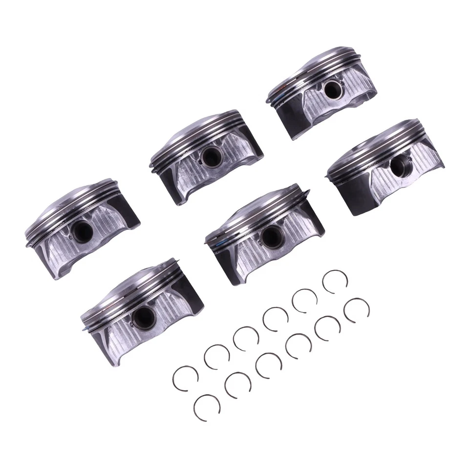Juego de 6 anillos de pistones de motor para Mercedes-Benz E350 ML300 R350 S350 3,5 L Foto 2 de 4