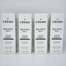 Cremo Beard Oil Cedar Forest Scent 1 fl oz 4 Pack 