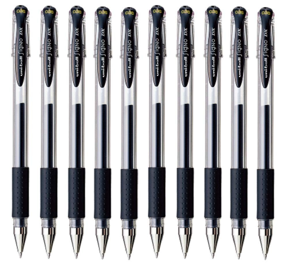 Stylo à encre gel 10 Set um-151 Signo DX pour écriture fine sans fatigue