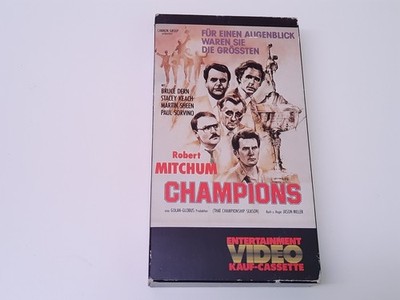 Champions 1982 VHS German PAL Video Pappschuber Robert Mitchum Martin Sheen