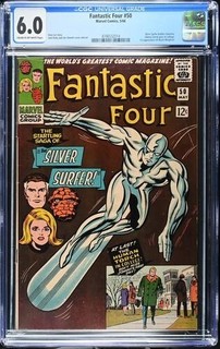 FANTASTIC FOUR #50 CGC 6.0 Silver Surfer Battles Galactus Marvel 1966